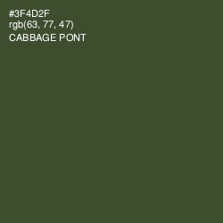 #3F4D2F - Cabbage Pont Color Image